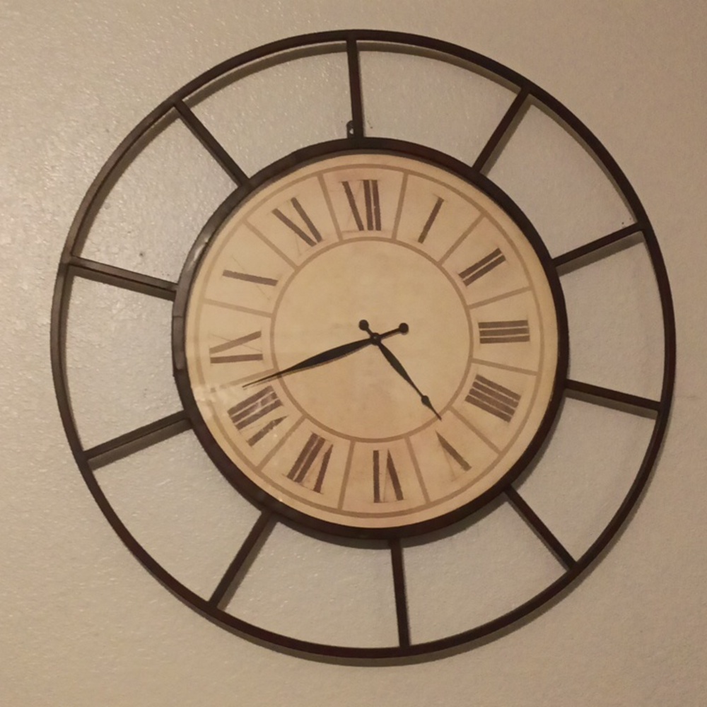 Roman numeral decorative wall clock